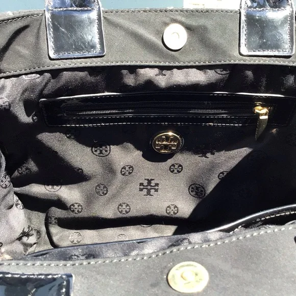 Tory Burch Ella Diamond Print Tote - Picture 16 of 16